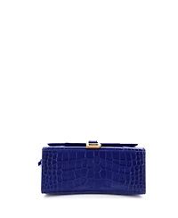 Pre-Owned Balenciaga Hourglass Top Handle Bag Embossed Leather