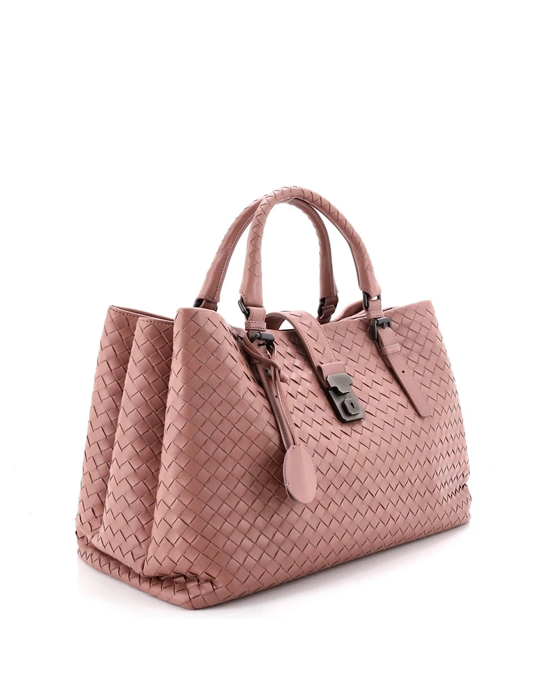 Pre-Owned Bottega Veneta Medium Roma Bag Intrecciato Nappa