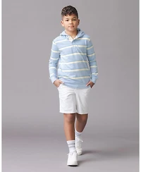 Hope and Henry Boys' Organic French Terry Henley Hoodie