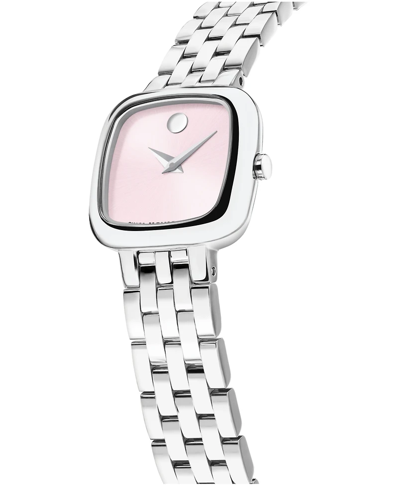 Movado Women's Museum Classic Cushion Swiss Quartz Stainless Steel Watch, 22mm