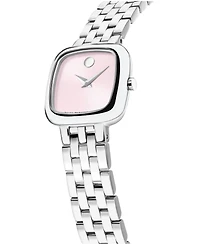 Movado Women's Museum Classic Cushion Swiss Quartz Stainless Steel Watch, 22mm