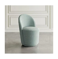 Jofran Landon Mid-Century Modern Upholstered Swivel Dining Chair (Set of 2