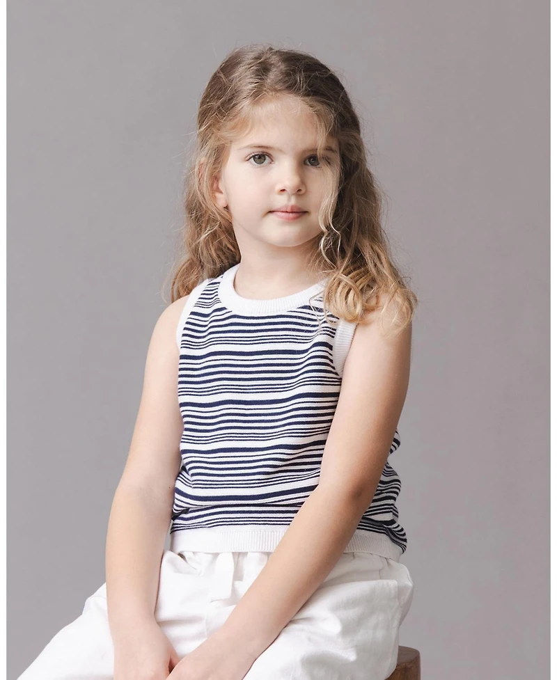 Hope & Henry Girls and Organic Sweater Tank