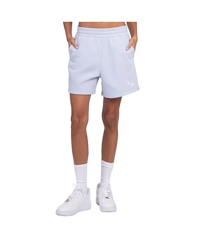 Starter Women's Blue Golden State Warriors Pastel High Waisted Shorts