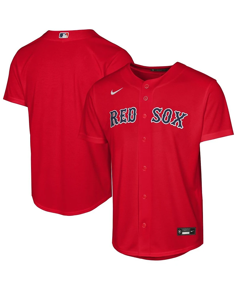 Nike Big Boys and Girls Red Boston Sox Alternate Replica Jersey
