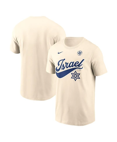 Nike Men's Cream Israel Baseball 2026 World Baseball Classic Local T-Shirt