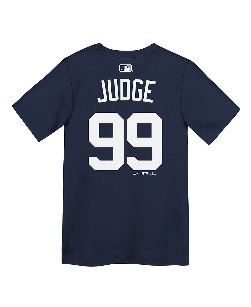 Nike Preschool Aaron Judge Navy New York Yankees Name & Number T-Shirt