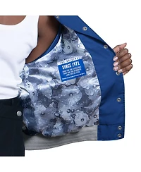 Starter Women's White/Royal Los Angeles Dodgers Blitz Varsity Raglan Full-Snap Satin Jacket