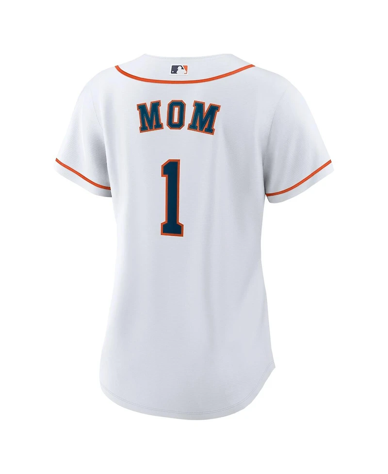 Nike Women's White Houston Astros 1 Mom Home Replica Jersey