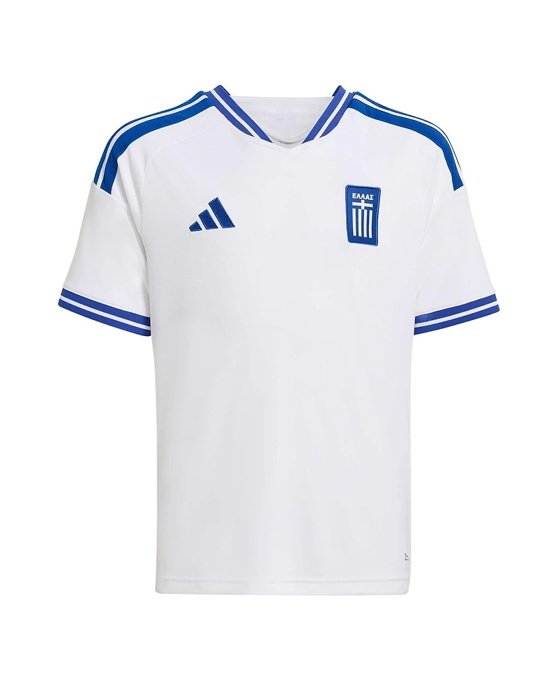 Adidas Big Boys and Girls White Greece National Team Fifa x World Cup 2026 Replica Jersey