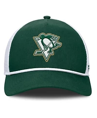 Fanatics Men's Green/White Pittsburgh Penguins Bermuda A-Frame Adjustable Hat