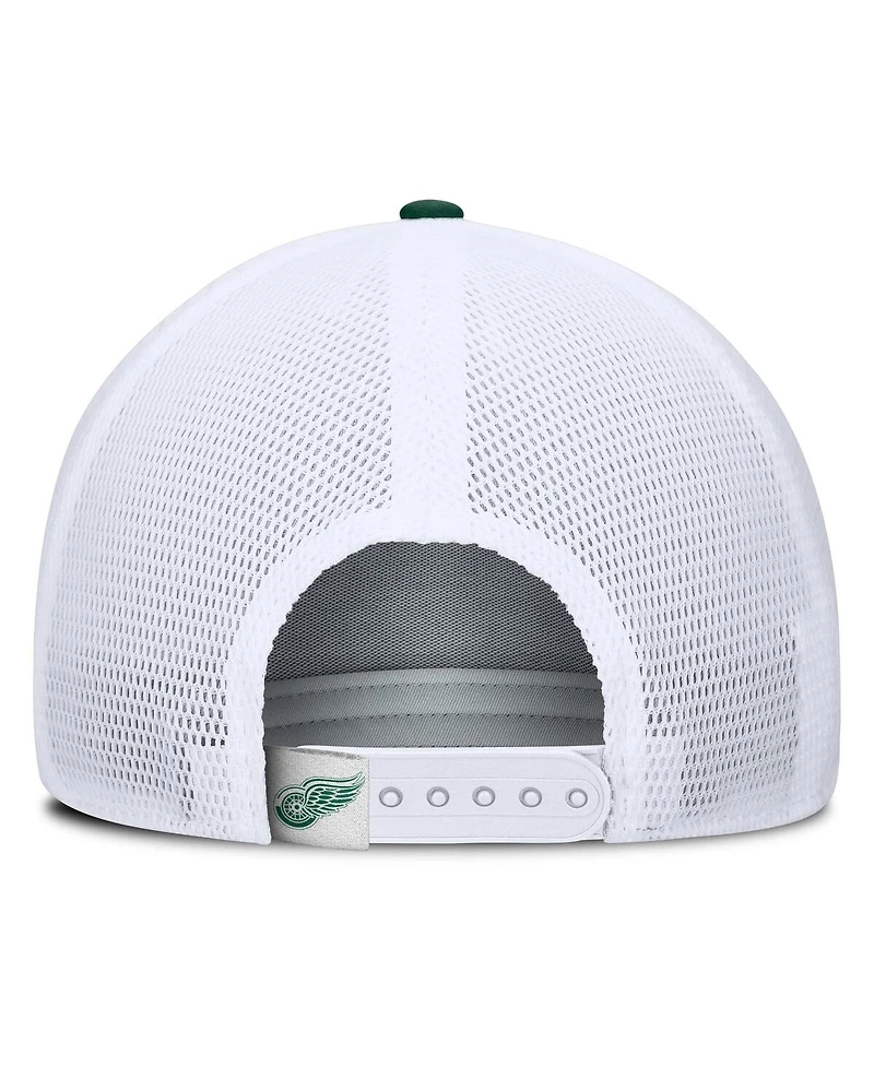 Fanatics Men's Green/White Detroit Red Wings Bermuda A-Frame Adjustable Hat