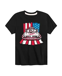 Hot Wheels Boys' Toddler 2T-5T Usa Stripes Short-Sleeve Graphic T-Shirt