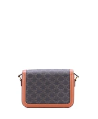 Pre-Owned Celine Medium Triomphe Shoulder Bag Triomphe Coated Canvas