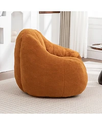 Clihome Bean Bag Sofa with Tufted Soft Stuffed Filling, Comfy Cozy Bean Bag Chairs