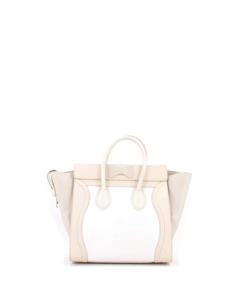 Pre-Owned Celine Mini Tricolor Luggage Bag Leather