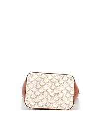 Pre-Owned Celine Medium Bucket Bag Triomphe Coated Canvas