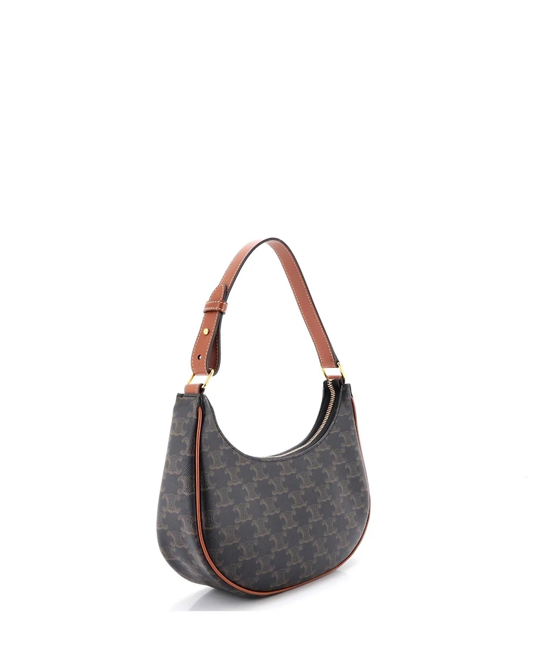 Pre-Owned Celine Ava Bag Triomphe Coated Canvas
