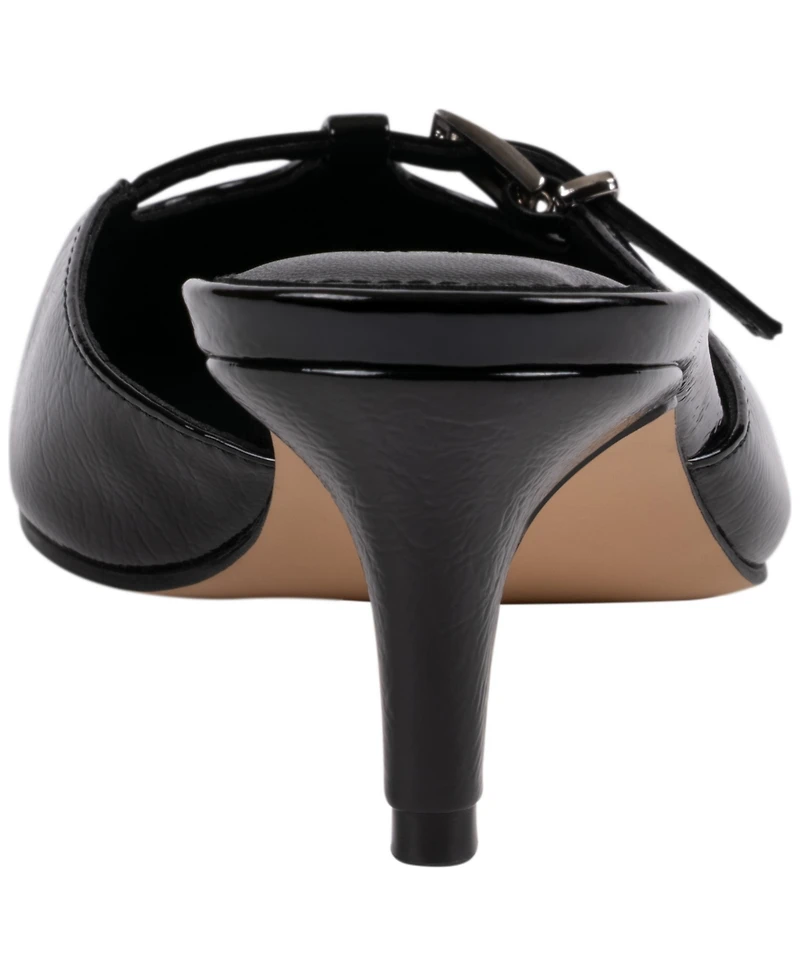 Gc Shoes Womens Simone Patent Kitten Heel Pumps