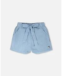 Deux par Deux Girl Chambray Shorts - Child