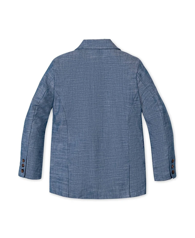 Hope & Henry Little Boys Classic Organic Chambray Suit Jacket