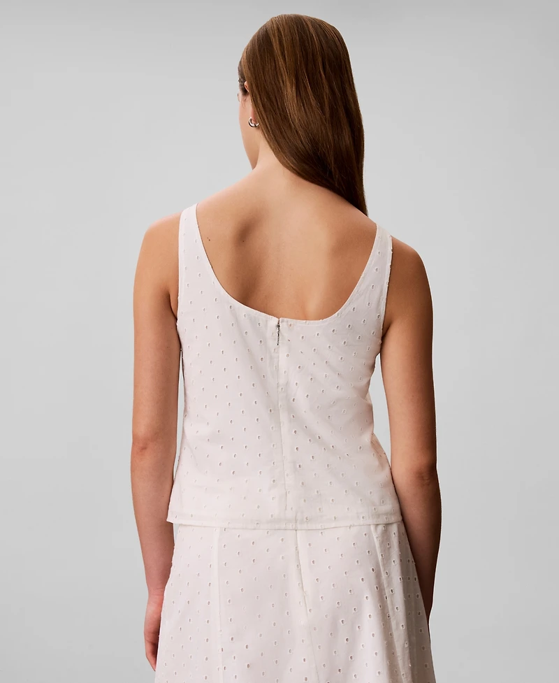 Calvin Klein Women's Sleeveless Scoop-Neck Classic-Fit Top