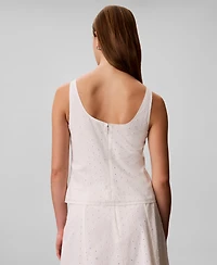 Calvin Klein Women's Sleeveless Scoop-Neck Classic-Fit Top