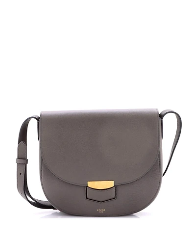 Pre-Owned Celine Medium Trotteur Crossbody Bag Grainy Leather