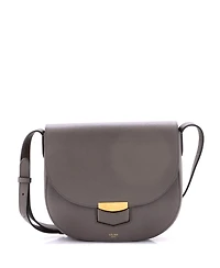 Pre-Owned Celine Medium Trotteur Crossbody Bag Grainy Leather