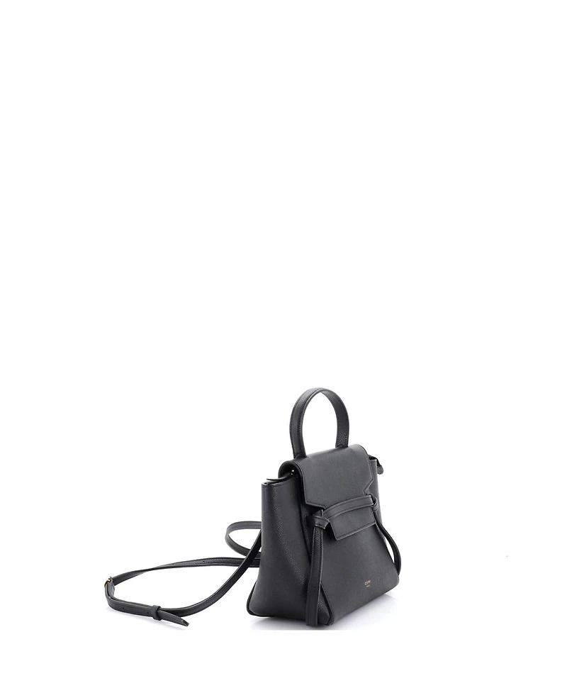 Pre-Owned Celine Nano Belt Bag Textured Leather