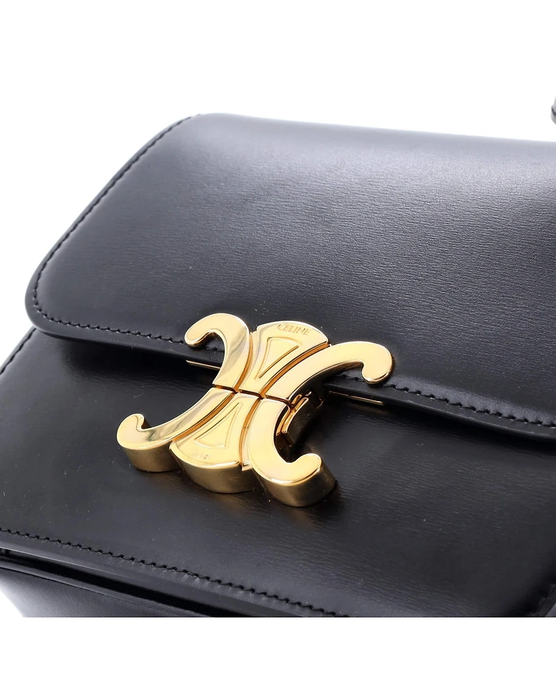 Pre-Owned Celine Teen Triomphe Shoulder Bag Smooth Calfskin