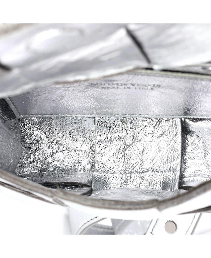 Pre-Owned Bottega Veneta Candy Cassette Crossbody Bag Maxi Intrecciato Leather