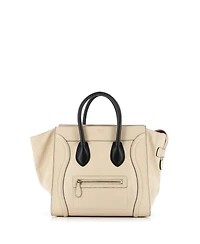 Pre-Owned Celine Mini Bicolor Luggage Bag Leather