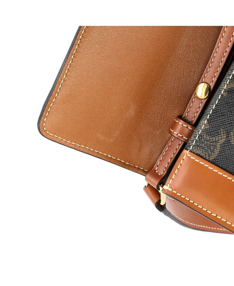 Pre-Owned Celine Small Triomphe Crossbody Bag Triomphe Coated Canvas