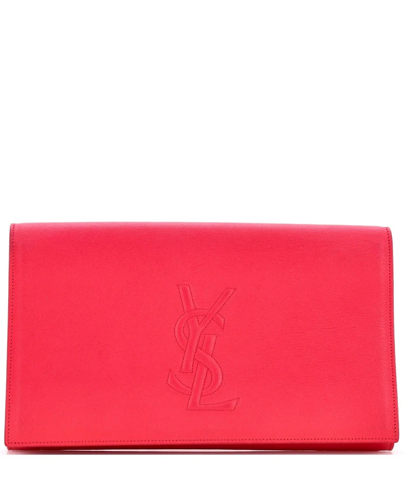 Pre-Owned Saint Laurent Large Belle de Jour Clutch Leather