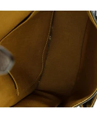 Pre-Owned Celine Medium Folco Bag Triomphe Coated Canvas