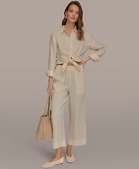 Donna Karan Weekend Women's High Rise Relaxed Pants