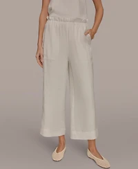 Donna Karan Weekend Women's High-Rise Relaxed Linen Pants