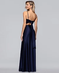 Blondie Nites Juniors' Sweetheart Neck Gown