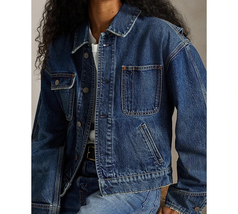 Polo Ralph Lauren Women's Spread Collar Denim Jacket