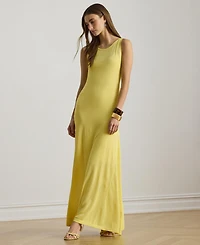 Lauren Ralph Women's Boat Neck Maxi Dress