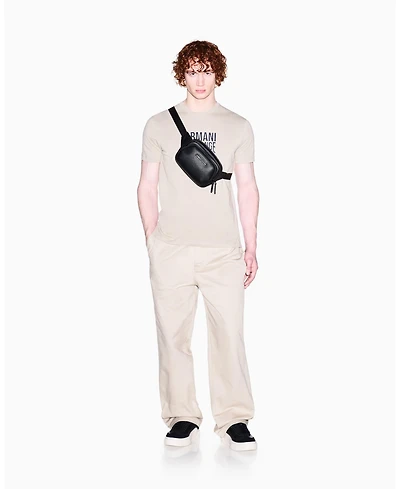 A|X Armani Exchange Men's Short Sleeve Varsity Logo T-Shirt