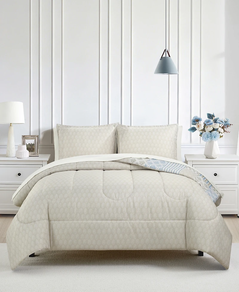 Macy's Patchwork Reversible 3-Pc. Comforter Sets
