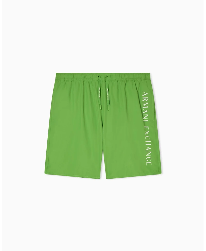 A|X Armani Exchange Men's Logo Swim Trunk