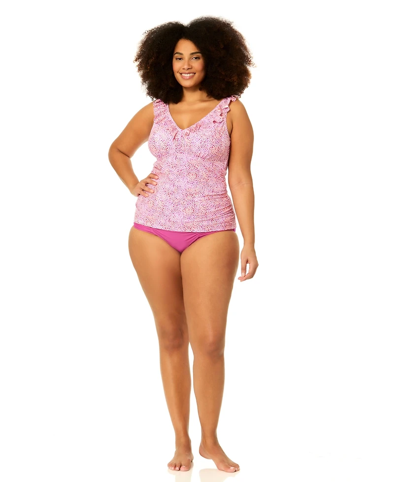 Raisins Curve Plus Andressa V-Neck Swim Tankini Top