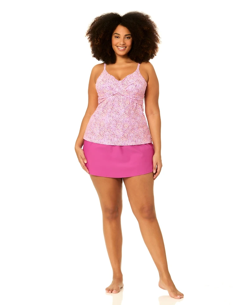 Raisins Curve Plus Underwire Aries Printed Swim Tankini Top