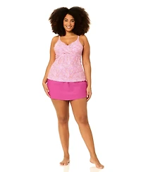 Raisins Curve Plus Underwire Aries Printed Swim Tankini Top