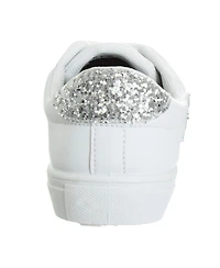 Kensie Girl Toddler Lace Up Glittery Casual Stylish Fashionable Comfortable Durable Sneakers