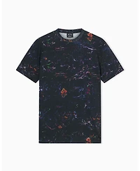 A|X Armani Exchange Men's Short Sleeve Floral Print T-Shirt