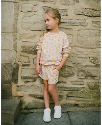 Deux par Deux Little Girls French Terry Sweatshirt